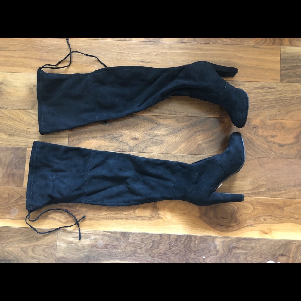 Thigh high boots- Never worn.